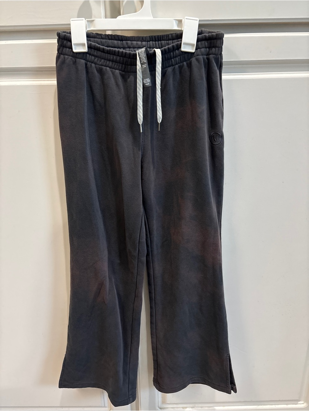 Vuori Halo Wide Leg Tie Dye Sweatpants Gray Rust Lounge Pants S